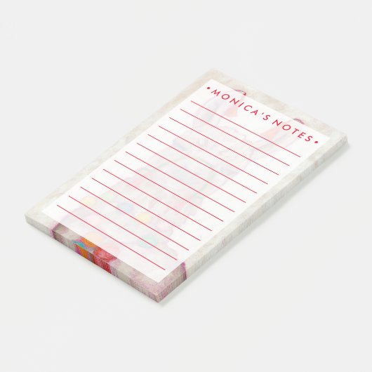 Waterverf Festival Llama Post-it® Notes (Schuin)