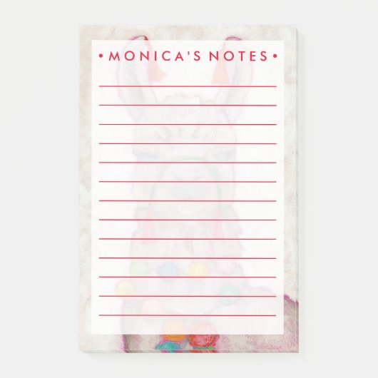 Waterverf Festival Llama Post-it® Notes (Voorkant)