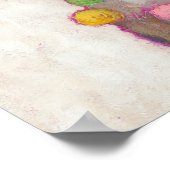 Waterverf Festival Llama Poster (Hoek)