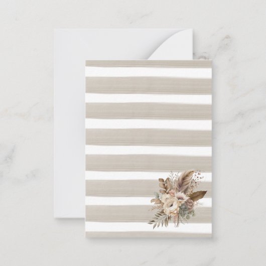 Waterverf fFall in love Vrijgezellenfeest Flower P Notitiekaartje (Achterkant)