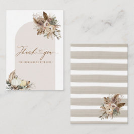 Waterverf fFall in love Vrijgezellenfeest Flower P Notitiekaartje