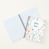 Waterverf Field Wildflowers Spiral Notitieboek (Binnen)