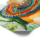 Waterverf Fiesta Vrijgezellenfeest Welkomstbord Poster (Hoek)