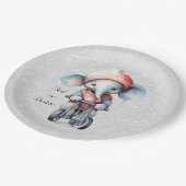 Waterverf Fietsen Olifant Papier Bord (Gekanteld)