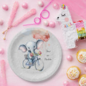 Waterverf Fietsen Olifant Papier Bord (Feest)