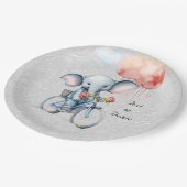 Waterverf Fietsen Olifant Papier Bord (Gekanteld)
