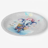 Waterverf Fietsen Olifant Papier Bord (Gekanteld)