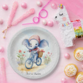 Waterverf Fietsen Olifant Papier Bord (Feest)