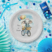 Waterverf Fietsen Olifant Papier Bord (Feest)