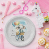 Waterverf Fietsen Olifant Papier Bord (Feest)