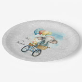 Waterverf Fietsen Olifant Papier Bord (Gekanteld)
