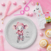 Waterverf Fietsen Olifant Papier Bord (Feest)