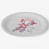 Waterverf Fietsen Olifant Papier Bord (Gekanteld)