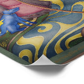  waterverf fietsen poster (Hoek)