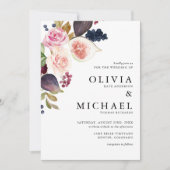 Waterverf figuren en herfst-bloei kaart (Voorkant)