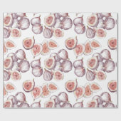 Waterverf figuren op wit cadeaupapier (Vlak)