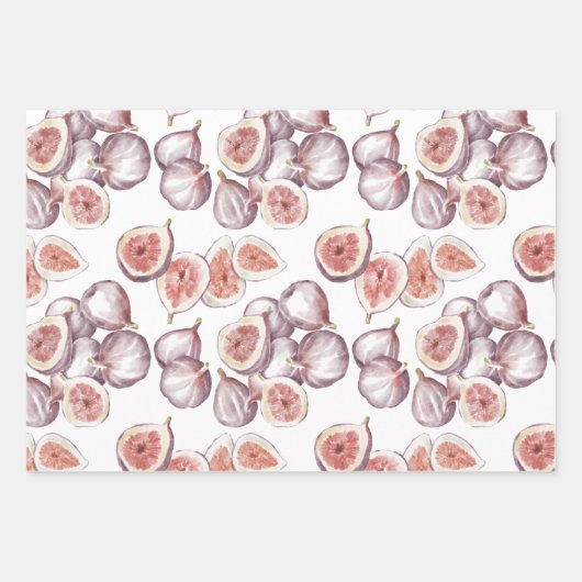 Waterverf figuren op wit inpakpapier vel (Voorkant)