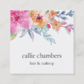 Waterverf, fijngemaakt vierkante visitekaartje (Voorkant)