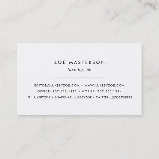 Waterverf, fijngemaakt visitekaartje (Achterkant)