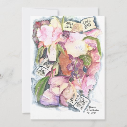 Waterverf filmagenda kaart (Voorkant)