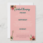 Waterverf finale Fiesta vrijgezellenuitnodiging Kaart (Achterkant)