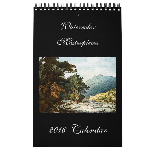 Waterverf Fine Art 2024 Mooie muurkalender Kalender (Hoes)