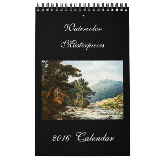 Waterverf Fine Art 2024 Mooie muurkalender Kalender