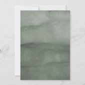 Waterverf Fir Trees Winter Wedding Kaart (Achterkant)