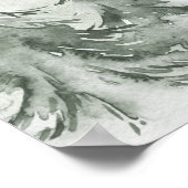 Waterverf Fir Trees Winter Wedding Poster (Hoek)