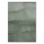 Waterverf Fir Trees Winter Wedding Table Number Kaart (Achterkant)