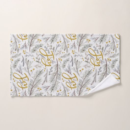 Waterverf Fir Twigs Bad Handdoek (Handdoek)