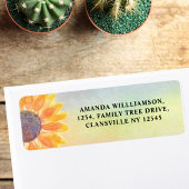 Waterverf Firal Family Reunion Return-adres Etiket