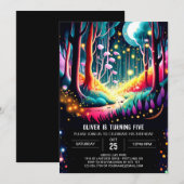 Waterverf Firefly Verjaardag Kaart (Voorkant / Achterkant)