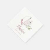 Waterverf Flacon Quinceanera Birthday Servet (Hoek)