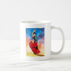 Waterverf FLAMENCO DANCER Koffiemok