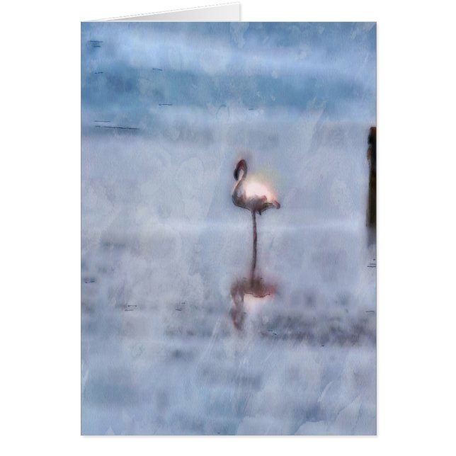 Waterverf Flamingo (Voorkant)