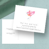Waterverf Flamingo Adreswijziging Postkaarten