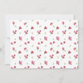 Waterverf Flamingo Baby shower Dank u Kaart (Achterkant)