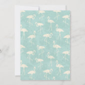 Waterverf Flamingo Baby shower Uitnodiging (Achterkant)