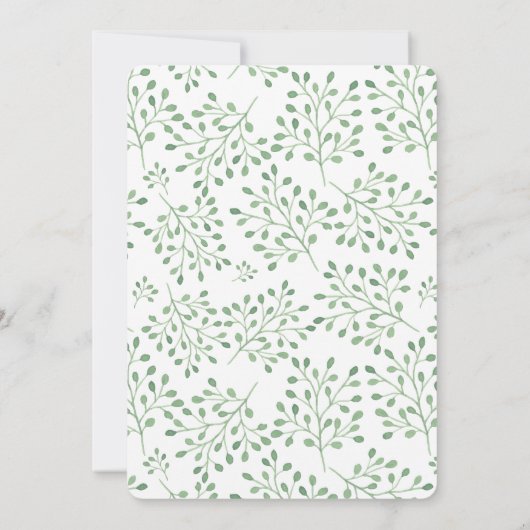 Waterverf Flamingo Baby shower Uitnodiging (Achterkant)