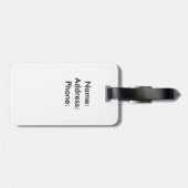 Waterverf Flamingo |  Bagagelabel (Achterkant horizontaal)