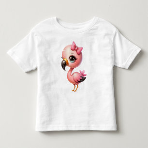 Waterverf Flamingo Cartoon Clipart Kinder Shirts