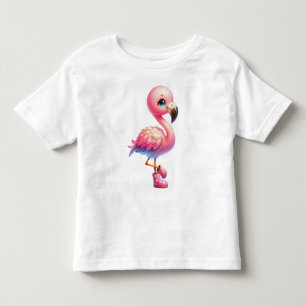 Waterverf Flamingo Cartoon Clipart Kinder Shirts