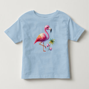 Waterverf Flamingo Cartoon Clipart Kinder Shirts