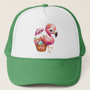 Waterverf Flamingo Cartoon Clipart Trucker Pet