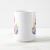 Waterverf Flamingo Clipart-95059 Koffiemok (Center)