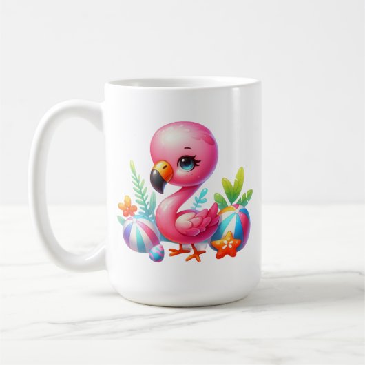 Waterverf Flamingo Clipart-95059 Koffiemok (Links)