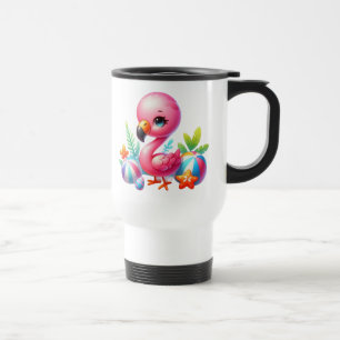 Waterverf Flamingo Clipart-95059 Reisbeker