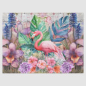 Waterverf flamingo decoupage tissuepapier (Voorkant)