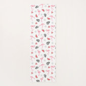 Waterverf Flamingo en Watermeloen Patroon Custom Yogamat (Achterkant)